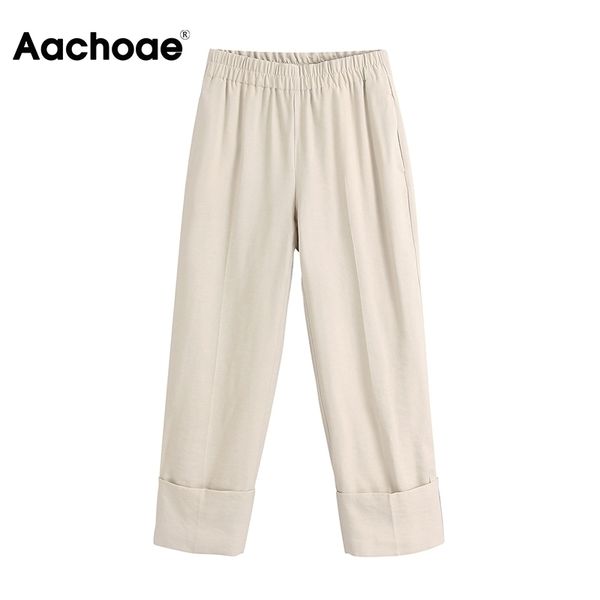 aachoae fashion women casual long pants solid high waist pleated wide leg pants office wear pockets ladies cuff trousers 201031, Black;white
aachoae fashion women casual long pants solid high waist pleated wide leg pants office wear pockets ladies cuff trousers 201031, Black;white