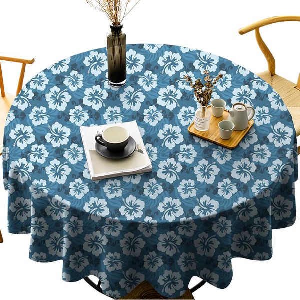 wipeable round table cover pattern of hawaiian hibiscus flowers and leaves exotic hawaii island nature
wipeable round table cover pattern of hawaiian hibiscus flowers and leaves exotic hawaii island nature