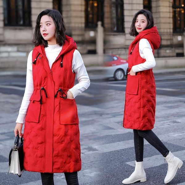 5xl waistcoat parka autumn and winter women's loose sleeveless jacket hooded down cotton mid-length padded vest coat y9421, Black;white
5xl waistcoat parka autumn and winter women's loose sleeveless jacket hooded down cotton mid-length padded vest coat y9421, Black;white