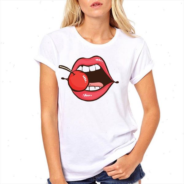 women tshirts cherry lip funny cute fashion summer woman harajuku kawaii camisas mujer tee shirt t female t shirt, White
women tshirts cherry lip funny cute fashion summer woman harajuku kawaii camisas mujer tee shirt t female t shirt, White