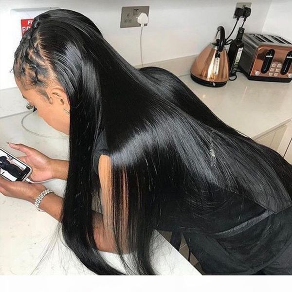 lace closure wig human hair wigs pre plucked brazilian straight lace wig 250 density remy natural color, Black
lace closure wig human hair wigs pre plucked brazilian straight lace wig 250 density remy natural color, Black