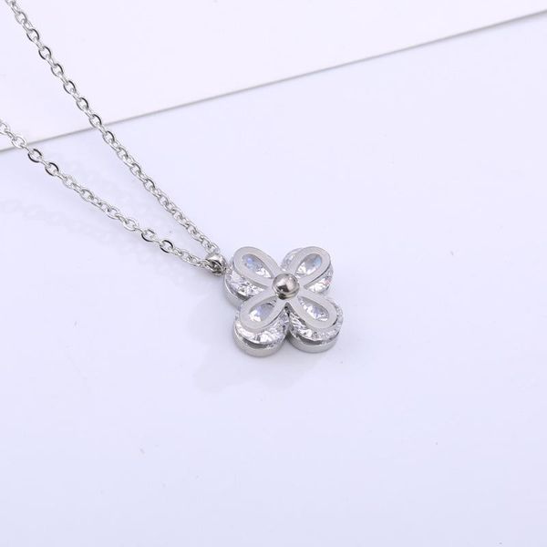 pendant necklaces bilincolor trendy silver color stainless steel cubic zirconia flower necklace gifts for women
pendant necklaces bilincolor trendy silver color stainless steel cubic zirconia flower necklace gifts for women