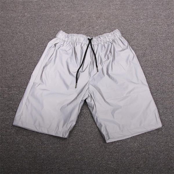 2020 new summer hip hop casual streetwear personality male shorts reflective fashion joggers homme shorts, White;black 
2020 new summer hip hop casual streetwear personality male shorts reflective fashion joggers homme shorts, White;black