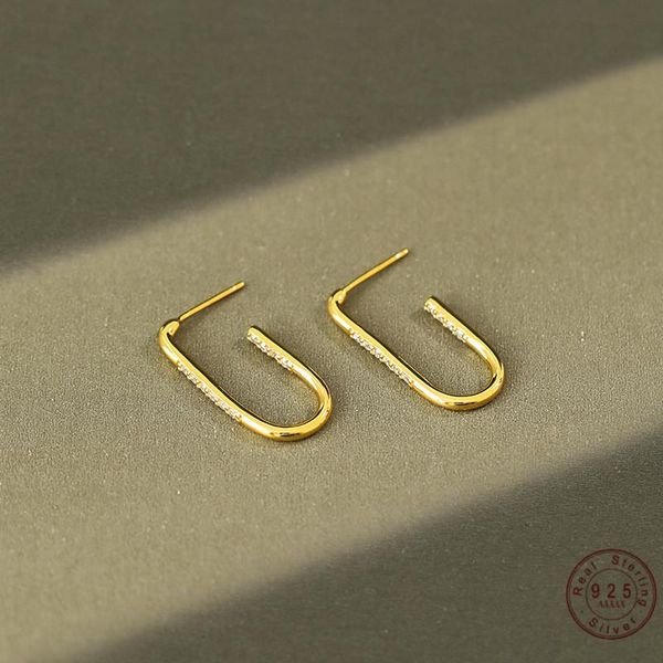 stud 925 sterling silver pavé crystal geometric u-shaped earrings women korean fashion simple party jewelry girlfriend gift, Golden;silver
stud 925 sterling silver pavé crystal geometric u-shaped earrings women korean fashion simple party jewelry girlfriend gift, Golden;silver
