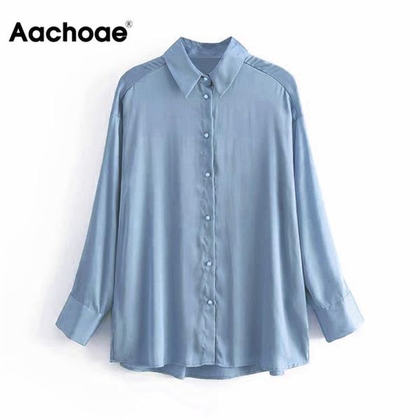 aachoae women long sleeve blouse solid turn-down collar office ladies shirt elegant casual soft satin blouses shirts lj200812, White
aachoae women long sleeve blouse solid turn-down collar office ladies shirt elegant casual soft satin blouses shirts lj200812, White