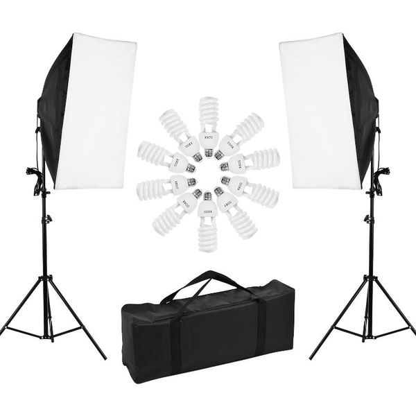 4-in-1 light socket professional studio pgraphy light kit including 50 * 70cm softboxes bulbslight standcarry bag
4-in-1 light socket professional studio pgraphy light kit including 50 * 70cm softboxes bulbslight standcarry bag