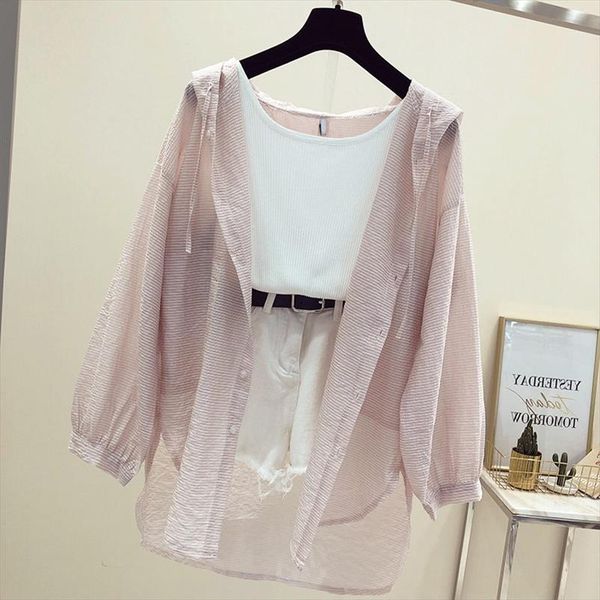 women thin coat casual summer sun protection clothes female long cardigan shirt clothing blouse for woman covers blusas, White
women thin coat casual summer sun protection clothes female long cardigan shirt clothing blouse for woman covers blusas, White