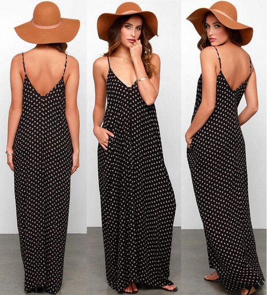 casual dresses women strap beach dress elegent ladies black dots vestido sleeveless chiffon maxi, Black;gray
casual dresses women strap beach dress elegent ladies black dots vestido sleeveless chiffon maxi, Black;gray