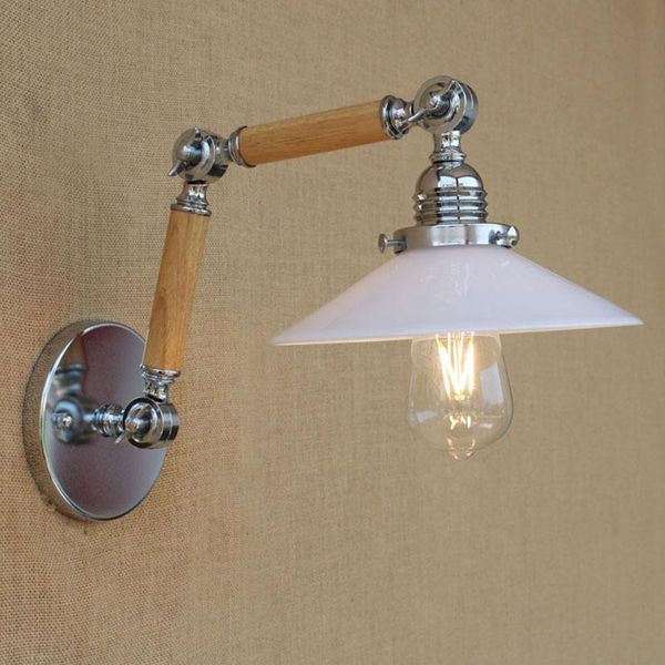 modern adjustable swing arm wood glass clear/white shade wall lamp e27 led light decorative for workroom bedroom living room bar
modern adjustable swing arm wood glass clear/white shade wall lamp e27 led light decorative for workroom bedroom living room bar