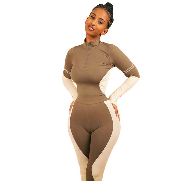 gl6323 european and american womens clothing cross-border nightclub uniforms fashion stitching contrast color zipper leisure sports suit, Gray
gl6323 european and american womens clothing cross-border nightclub uniforms fashion stitching contrast color zipper leisure sports suit, Gray