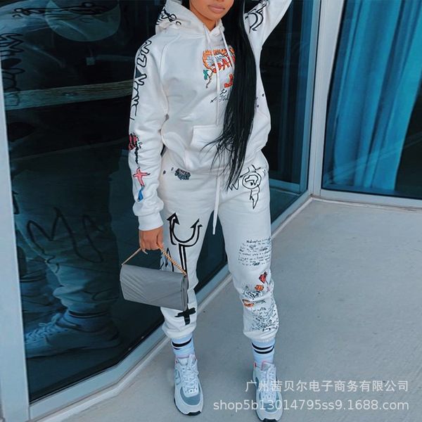print hoodies suit set women tracksuit hooded coat + trousers ladies two-piece style outfit sweatshirt sport wear q1210, Black;white
print hoodies suit set women tracksuit hooded coat + trousers ladies two-piece style outfit sweatshirt sport wear q1210, Black;white