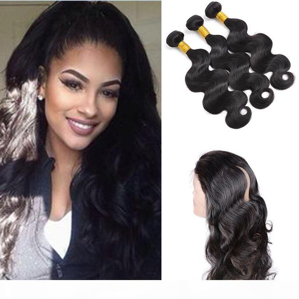 pre plucked 360 lace frontal with bundles 8a brazilian body wave virgin human hair with silk 4x4'' lace band closure, Black;brown
pre plucked 360 lace frontal with bundles 8a brazilian body wave virgin human hair with silk 4x4'' lace band closure, Black;brown