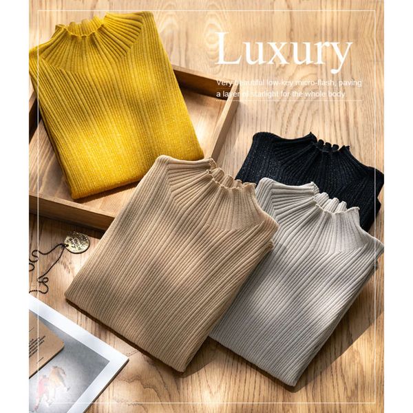 sier silk and fungus side bottomed star sky knitting half high collar woolen women's 2020 winter new loose sweater trend, White;black
sier silk and fungus side bottomed star sky knitting half high collar woolen women's 2020 winter new loose sweater trend, White;black
