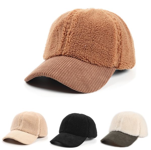 mens sherpa berber fleece ball cap corduroy patchwork solid color winter warm baseball caps hat new peaked cap adjustable casquette cz120801, Yellow 
mens sherpa berber fleece ball cap corduroy patchwork solid color winter warm baseball caps hat new peaked cap adjustable casquette cz120801, Yellow