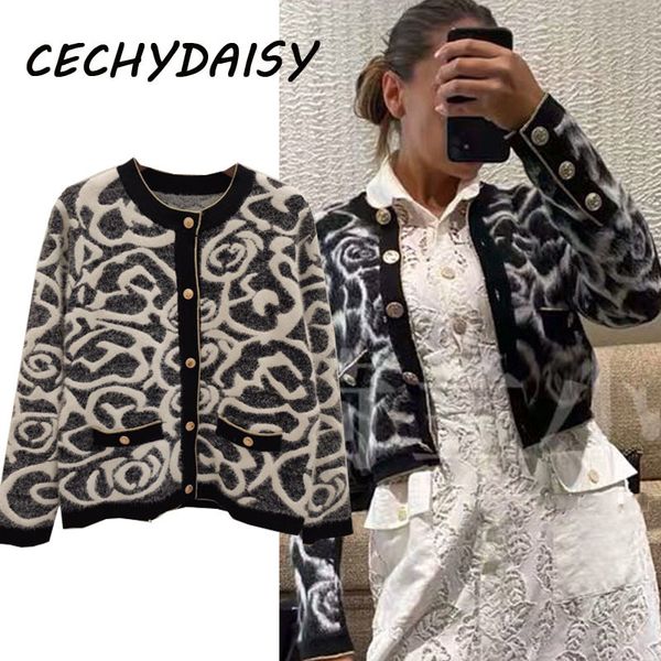 cardigan women runway 2020 fashion designer clothes button up knitted sweater jackets casual zaful femme chandails lj201112, White;black
cardigan women runway 2020 fashion designer clothes button up knitted sweater jackets casual zaful femme chandails lj201112, White;black