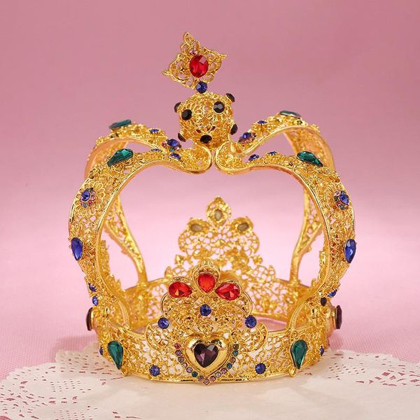 hair clips & barrettes baroque metal crown wedding jewelry royal qeen king tiaras and crowns headpieces bridal diadem ornaments male, Golden;silver
hair clips & barrettes baroque metal crown wedding jewelry royal qeen king tiaras and crowns headpieces bridal diadem ornaments male, Golden;silver