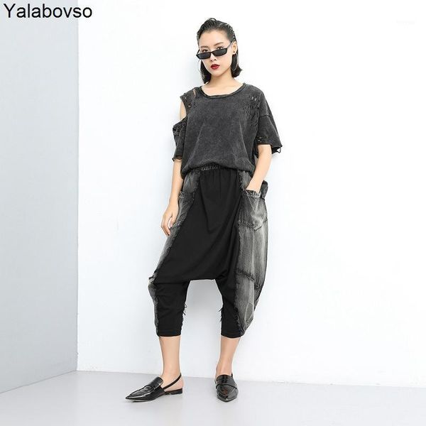 washed jeans elastic waist jeans patches patchwork fashion harem pants denim summer harem trousers summer for woman a71z401, Blue
washed jeans elastic waist jeans patches patchwork fashion harem pants denim summer harem trousers summer for woman a71z401, Blue