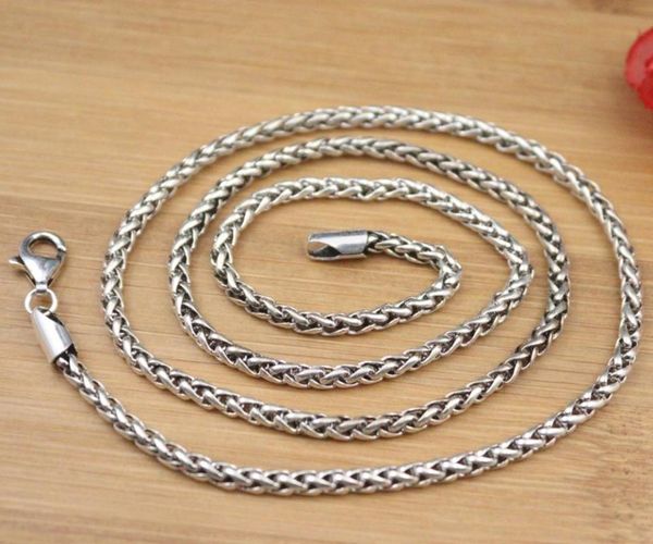 chains pure 925 sterling silver necklace width 3mm wheat link chain length 21.65"l about 16g for woman man
chains pure 925 sterling silver necklace width 3mm wheat link chain length 21.65"l about 16g for woman man