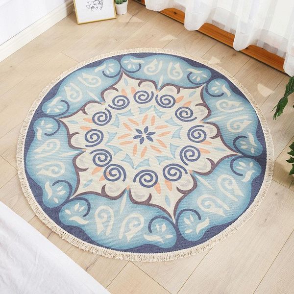 retro natural cotton linen round non-slip home computer chair cushion thin carpet for bedroom bedside tassel floor mat decor1
retro natural cotton linen round non-slip home computer chair cushion thin carpet for bedroom bedside tassel floor mat decor1