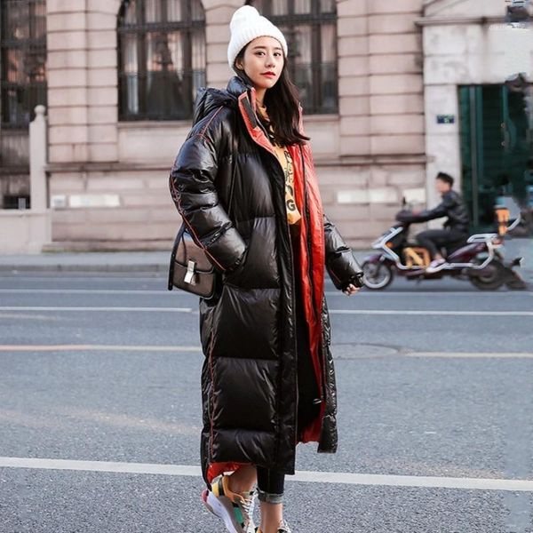 jacket woman long quilted coat new large size hooded thicken warm outerwear glossy winter parka female overcoat1, Black
jacket woman long quilted coat new large size hooded thicken warm outerwear glossy winter parka female overcoat1, Black