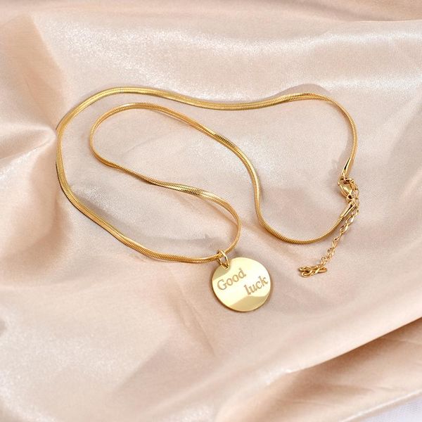 pendant necklaces no fading rivca fashion gold good luck snake chain necklace stainless steel women jewelry charm simple girlfriend gift, Silver
pendant necklaces no fading rivca fashion gold good luck snake chain necklace stainless steel women jewelry charm simple girlfriend gift, Silver