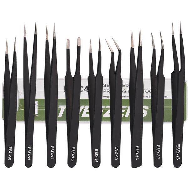 green tweezers metal esd- 10 11 12 13 14 15 16 17 18 black tweezers forceps nipper diy repair tool
green tweezers metal esd- 10 11 12 13 14 15 16 17 18 black tweezers forceps nipper diy repair tool