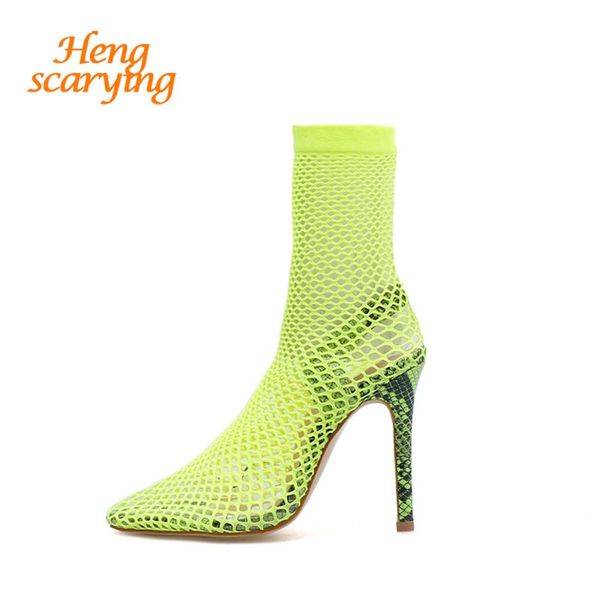 boots 2021 summer autumn women air mesh neon ankle designer thin high heel sandals stretch fabric rome big size, Black
boots 2021 summer autumn women air mesh neon ankle designer thin high heel sandals stretch fabric rome big size, Black