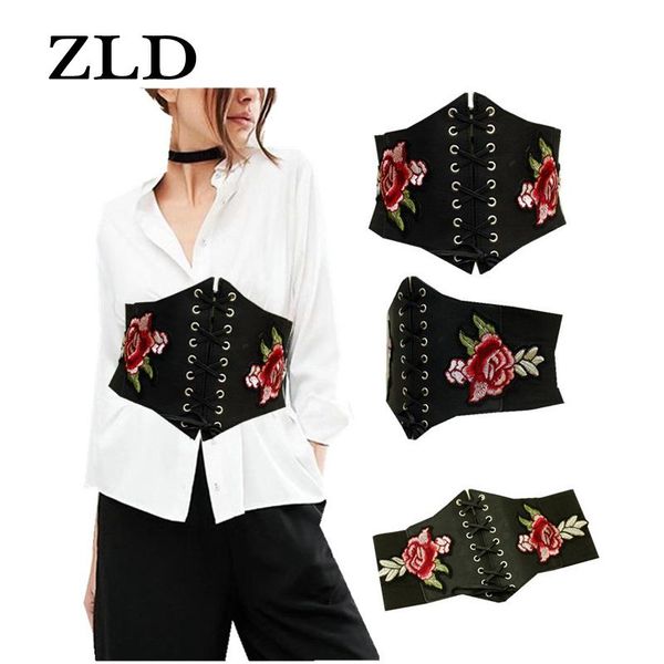 zld women rose embroidery extra wide corset corset belt pu leather retro comfort elastic belt fashion accessories designer, Black;brown
zld women rose embroidery extra wide corset corset belt pu leather retro comfort elastic belt fashion accessories designer, Black;brown