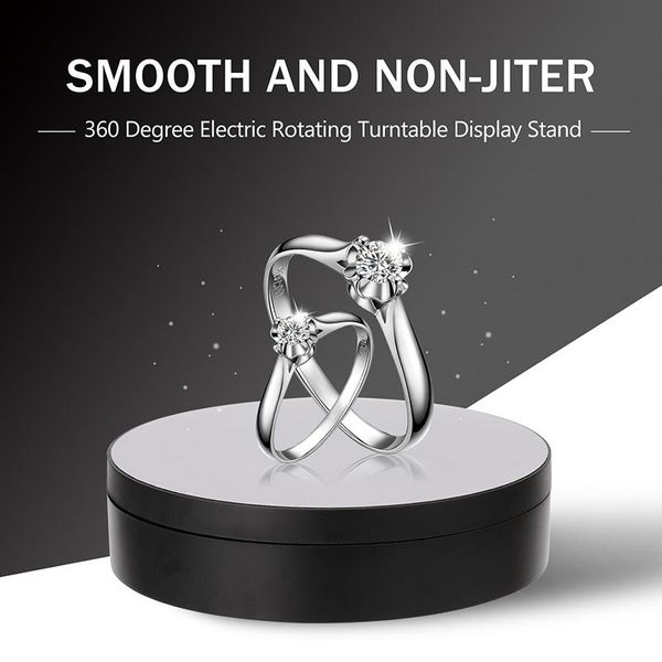 3 Speed Adjustable Rotating Display Stand 360 Degree Electric Rotating Turntable Display Stand For Jewelry Watch
