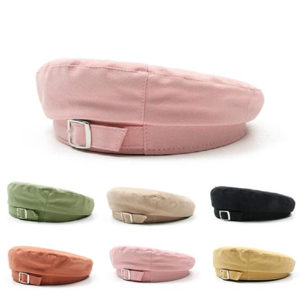 fashion all-match metal buckle octagonal hat beret retro shade new artist hat, Blue;gray
fashion all-match metal buckle octagonal hat beret retro shade new artist hat, Blue;gray