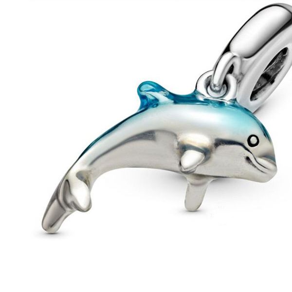 2020 summer new shimmering dolphin dangle charms beads fit original european bracelets women diy jewelry, Black
2020 summer new shimmering dolphin dangle charms beads fit original european bracelets women diy jewelry, Black