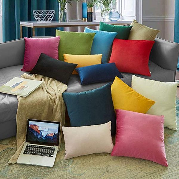 velvet cushion cover decorative throw pillow covers comfortable solid colors luxury pillows for living room sofa colors 4 sizes 
velvet cushion cover decorative throw pillow covers comfortable solid colors luxury pillows for living room sofa colors 4 sizes