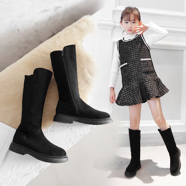 autumn / winter 2020 new korean edition students' long children' martin girls' high boots, Black;grey
autumn / winter 2020 new korean edition students' long children' martin girls' high boots, Black;grey