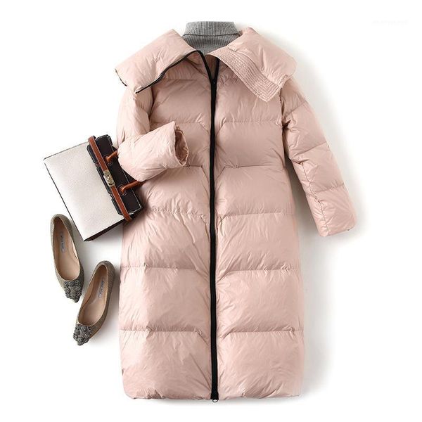 women elegant winter down jacket loose long style 2019 turn down collar thick warm female coat casual fashion1, Black
women elegant winter down jacket loose long style 2019 turn down collar thick warm female coat casual fashion1, Black