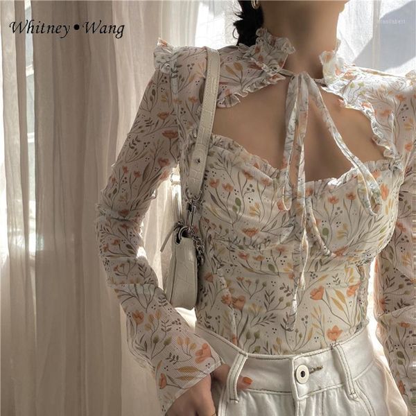whitney wang 2021 spring fashion hollow out stand collar florals printed chiffon blouse women blusas lady shirt crop, White
whitney wang 2021 spring fashion hollow out stand collar florals printed chiffon blouse women blusas lady shirt crop, White