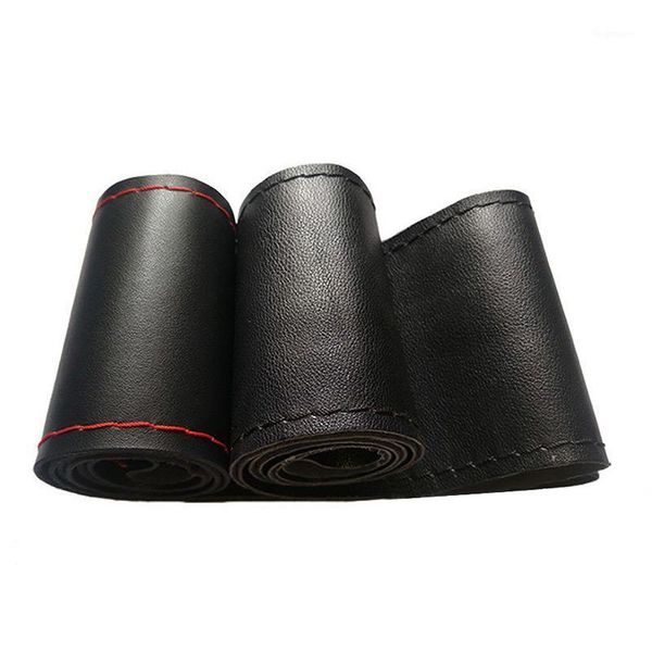 aozbz universal 38cm diameter car steering wheel cover fiber leather with soft anti-slip black diy braid & needles thread1
aozbz universal 38cm diameter car steering wheel cover fiber leather with soft anti-slip black diy braid & needles thread1