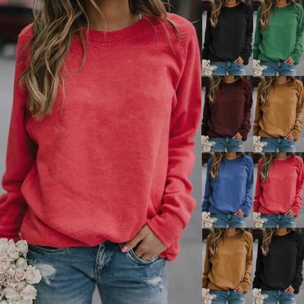 2020 solid long sleeve round neck t-shirt women autumn t-shirt casual loose tee o-neck tshirts female women's clothing, White
2020 solid long sleeve round neck t-shirt women autumn t-shirt casual loose tee o-neck tshirts female women's clothing, White