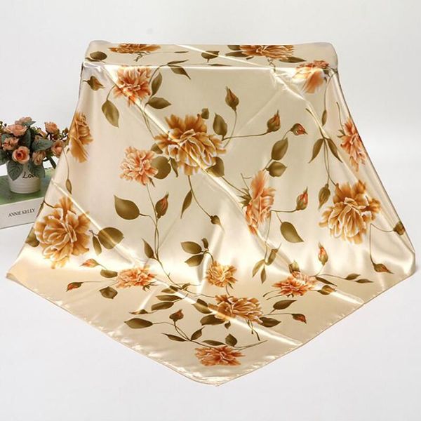 Fashion Silk Satin Women Hair Scarf Floral Print Handkerchief Shawls and Wraps Hijab Scarfs Female Neck Scarves For Lady 90*90cm, Blue;gray
Fashion Silk Satin Women Hair Scarf Floral Print Handkerchief Shawls and Wraps Hijab Scarfs Female Neck Scarves For Lady 90*90cm, Blue;gray