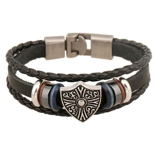 geometrically irregular graphics double layers stainless steel genuine leather bracelet men leather bangle 2 colors choices, Golden;silver
geometrically irregular graphics double layers stainless steel genuine leather bracelet men leather bangle 2 colors choices, Golden;silver