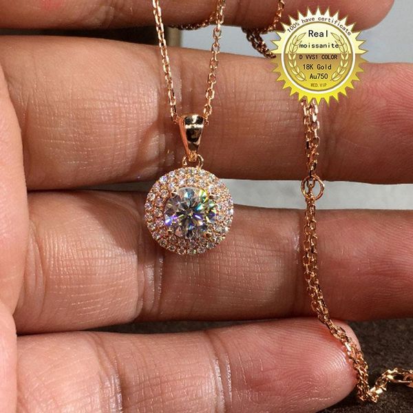 solid au750 18k gold necklace 1ct moissanite diamond dvvs color with national certificate, Silver
solid au750 18k gold necklace 1ct moissanite diamond dvvs color with national certificate, Silver