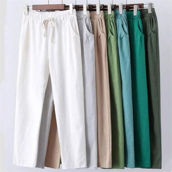 new summer women ankle-length pants 2019 plus size -7xl cotton linen vintage trousers casual solid drawstring pencil pants, Black;white
new summer women ankle-length pants 2019 plus size -7xl cotton linen vintage trousers casual solid drawstring pencil pants, Black;white