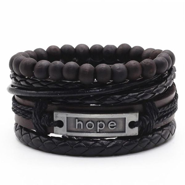 hope black beaded believe wrap handmade woven men leather bracelets women vintage bangle male homme jewelry acc qyllhg, Golden;silver
hope black beaded believe wrap handmade woven men leather bracelets women vintage bangle male homme jewelry acc qyllhg, Golden;silver