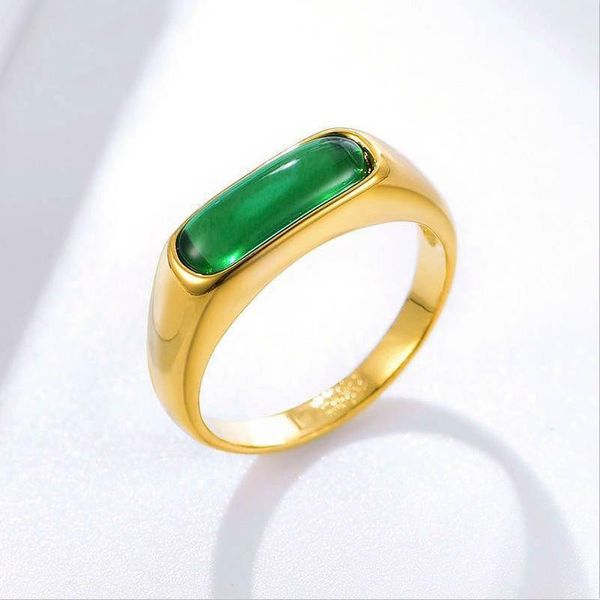 mxgxfam green stone artificialjade rings jewelry for women men 24 k pure gold color original design1, Slivery;golden
mxgxfam green stone artificialjade rings jewelry for women men 24 k pure gold color original design1, Slivery;golden