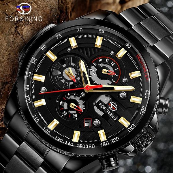 forsining 2020 classic black clock steampunk series complete calendar men's sport mechanical automatic watches, Slivery;brown
forsining 2020 classic black clock steampunk series complete calendar men's sport mechanical automatic watches, Slivery;brown