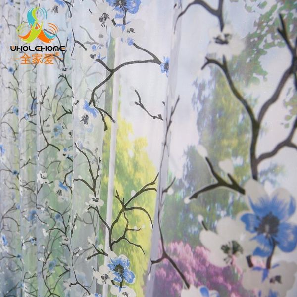 window curtain blue plum flower printed pattern for home living room screening transparent sheer voile fabric 1pcs/lot
window curtain blue plum flower printed pattern for home living room screening transparent sheer voile fabric 1pcs/lot