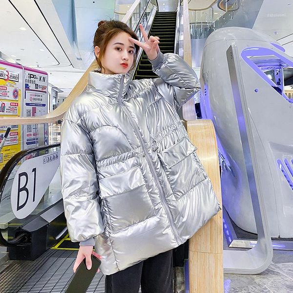 2020 short glossy parka autumn winter thick short jacket women fashion solid stand collar parka coat female office lady1, Black
2020 short glossy parka autumn winter thick short jacket women fashion solid stand collar parka coat female office lady1, Black