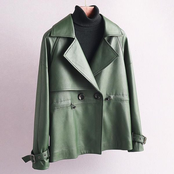 women's leather & faux 100% natural genuine jacket women real sheepskin coat korean jackets moto biker coats outwear wqt167, Black
women's leather & faux 100% natural genuine jacket women real sheepskin coat korean jackets moto biker coats outwear wqt167, Black