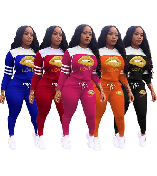 women lips tracksuit love letters hooded hoodies and legging pants two piece suit casual outfit sweatshirts trousers suit s-3xl e122308, White
women lips tracksuit love letters hooded hoodies and legging pants two piece suit casual outfit sweatshirts trousers suit s-3xl e122308, White