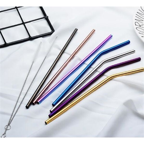 6*215mm 304 stainless steel bent and straight reusable colorful drinking straws metal cleaner brush bar drinking tool
6*215mm 304 stainless steel bent and straight reusable colorful drinking straws metal cleaner brush bar drinking tool