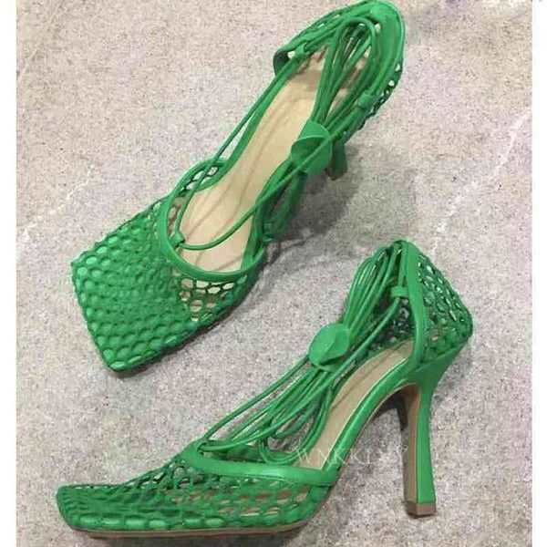 green yellow net mesh thin high heel sandals women square toe ankle strap brand sandalias summer party dress shoes, Black
green yellow net mesh thin high heel sandals women square toe ankle strap brand sandalias summer party dress shoes, Black